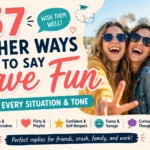 Other Ways to Say Have Fun