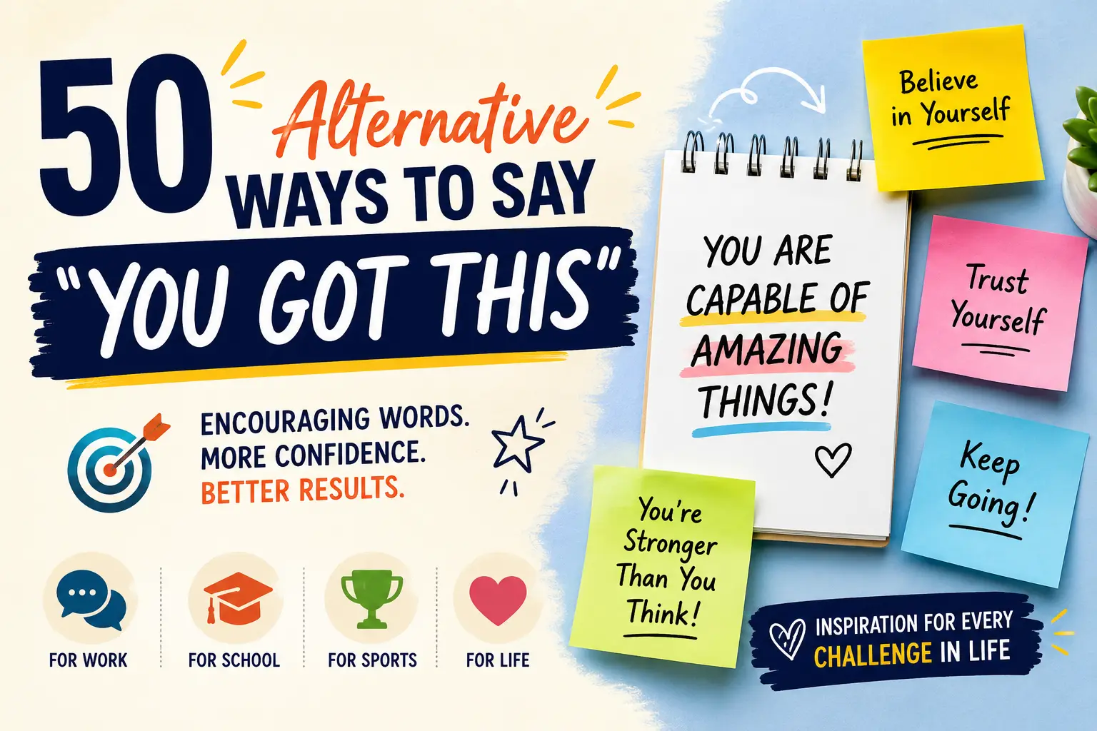 alternative ways to say you got this