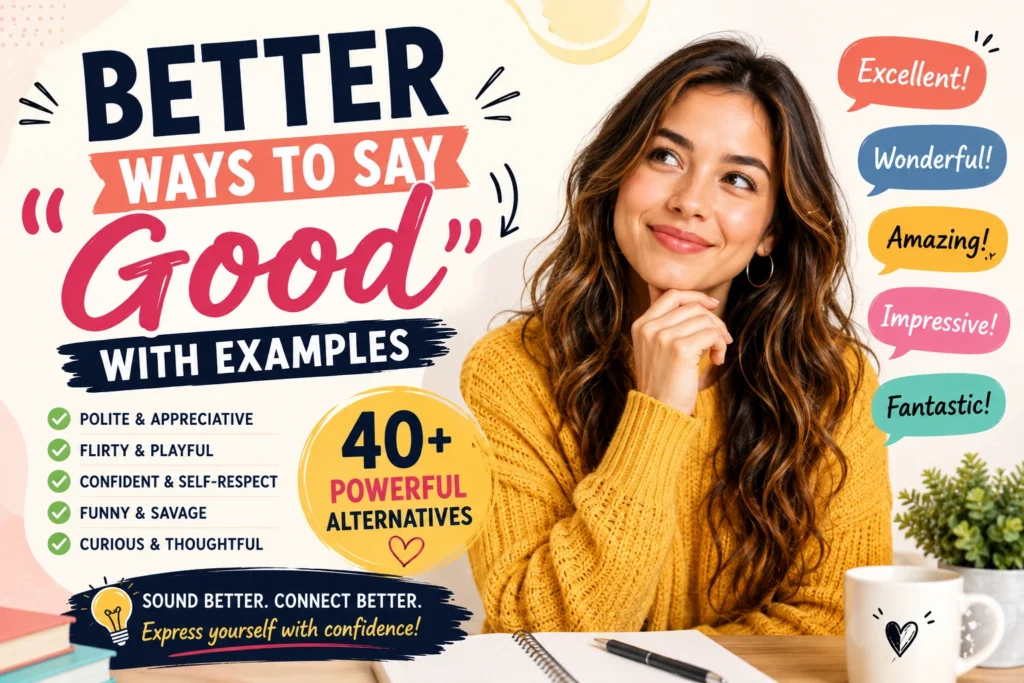 better ways to say good with examples