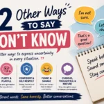 other ways to say I don't know