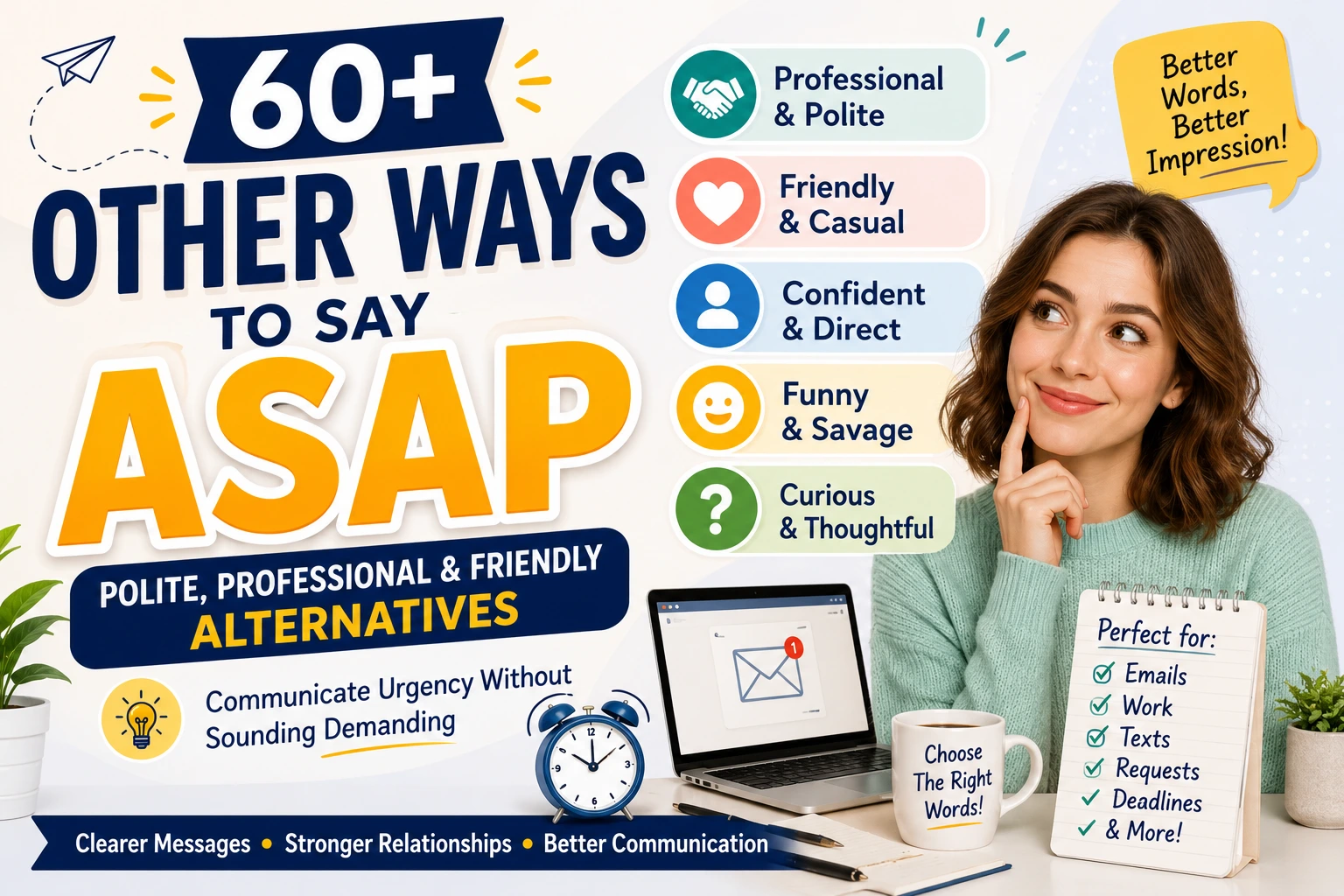 other ways to say asap