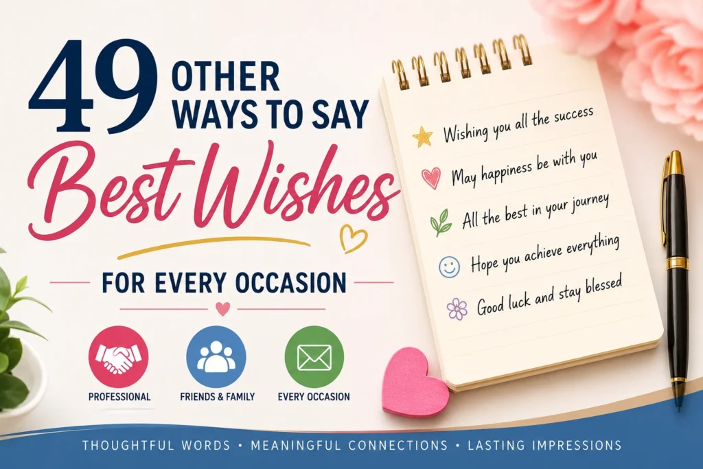 other ways to say best wishes