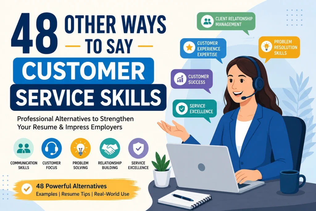 other ways to say customer service skills