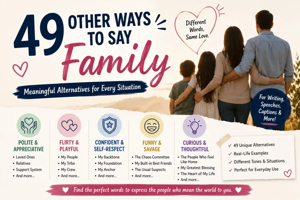other ways to say family