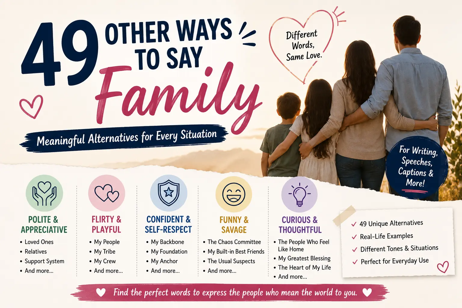 other ways to say family