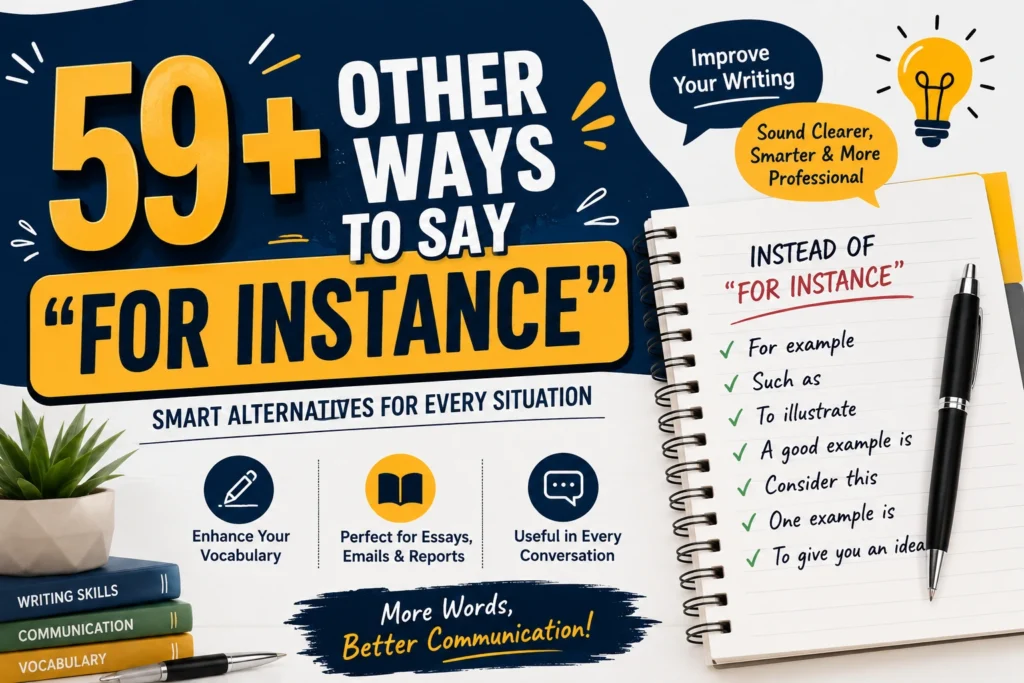 other ways to say for instance