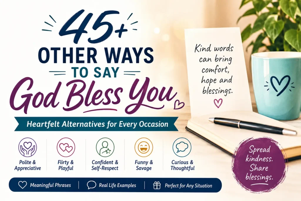 other ways to say god bless you