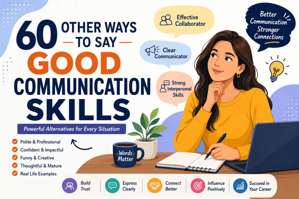 other ways to say good communication skills