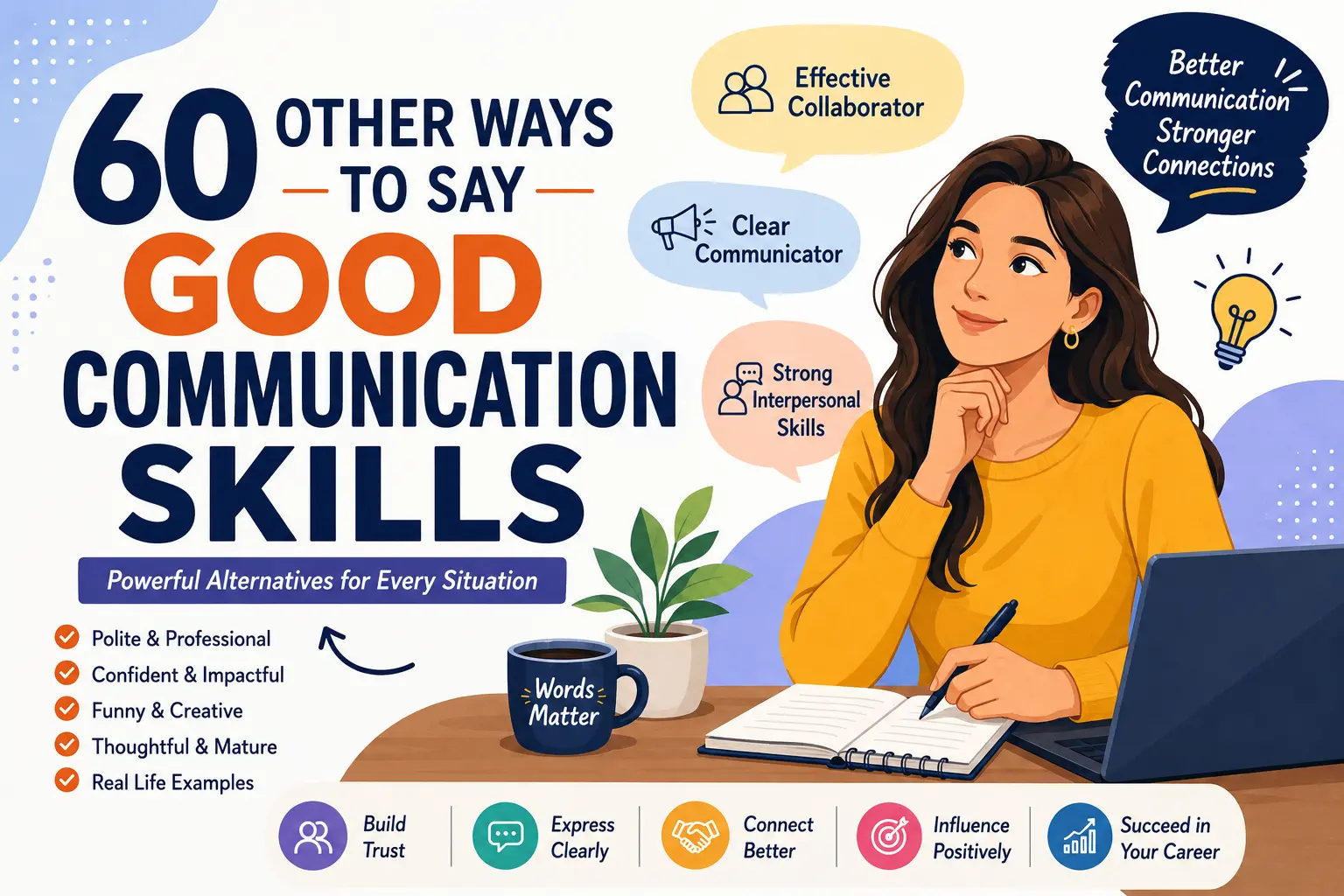 other ways to say good communication skills