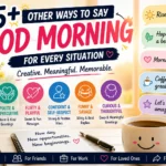other ways to say good morning