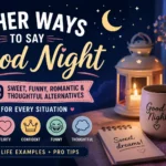 other ways to say good night