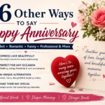 other ways to say happy anniversary
