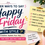 other ways to say happy friday with style