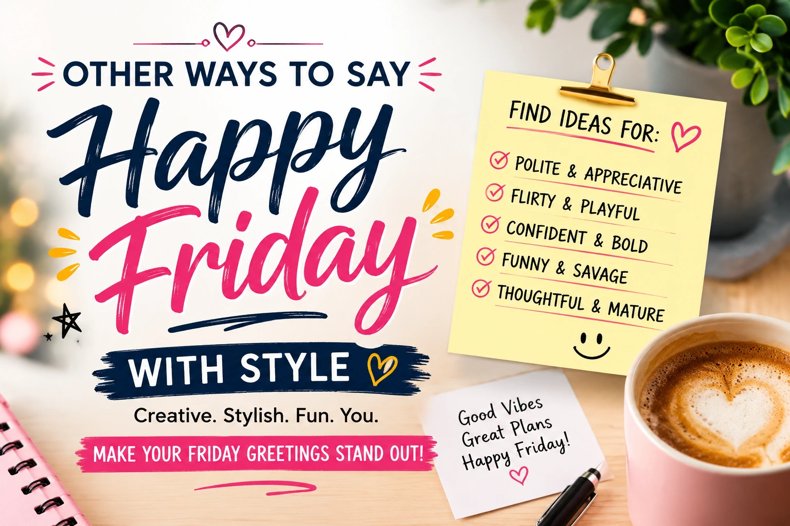 other ways to say happy friday with style
