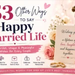 other ways to say happy married life