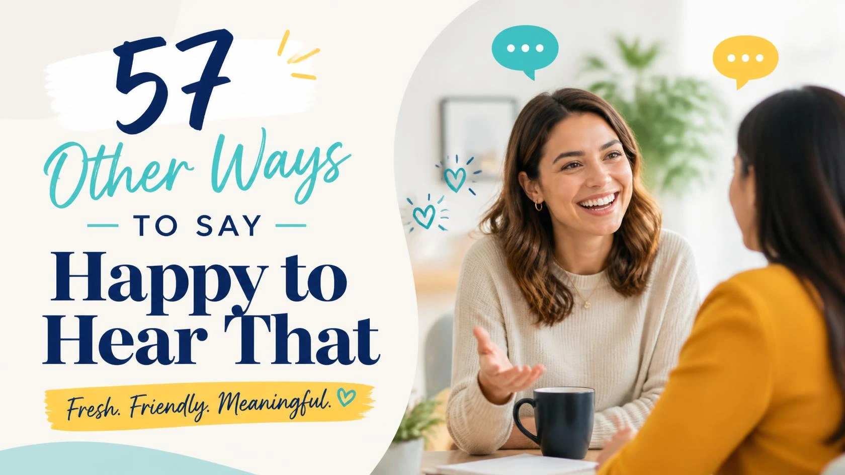 other ways to say happy to hear that