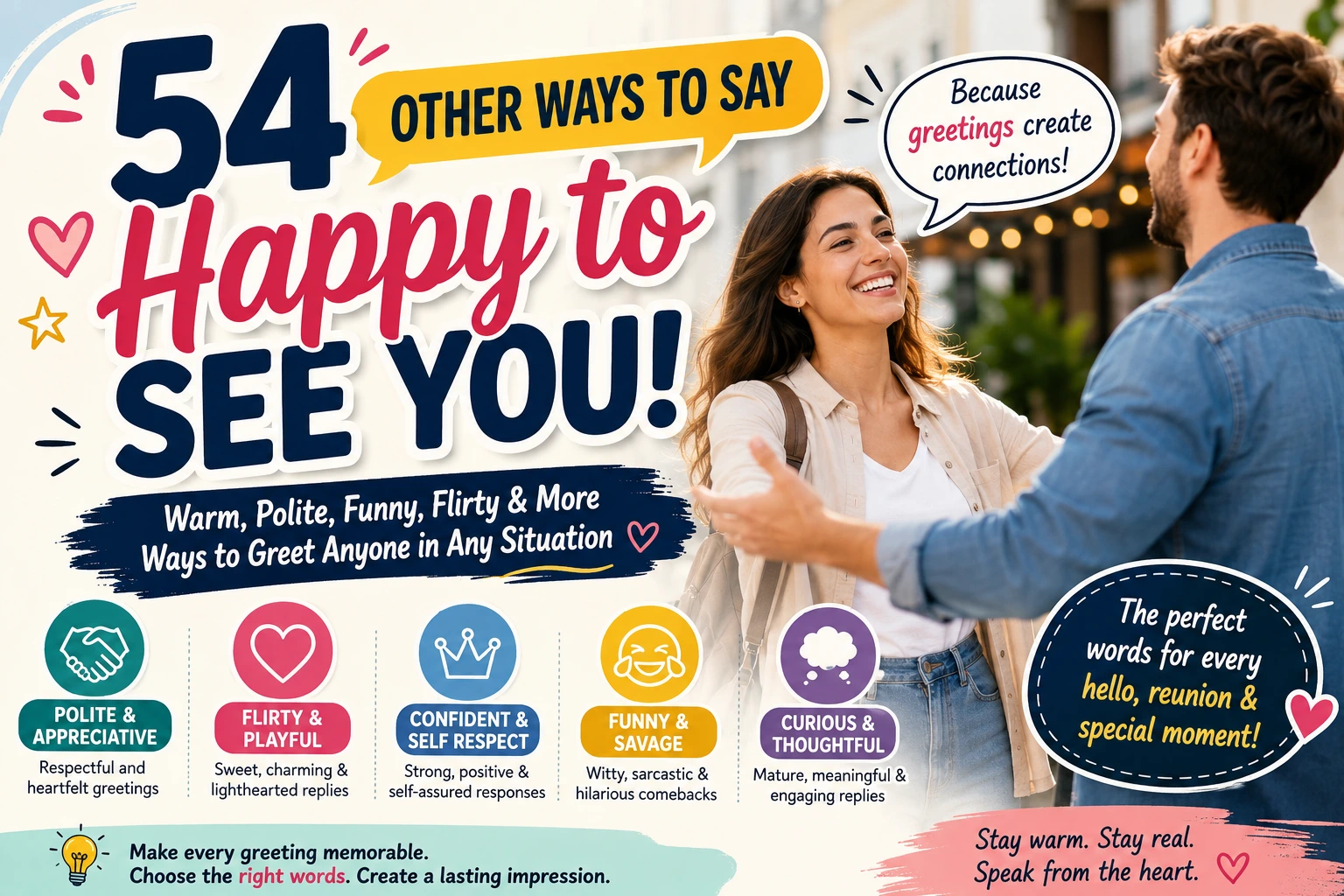 other ways to say happy to see you