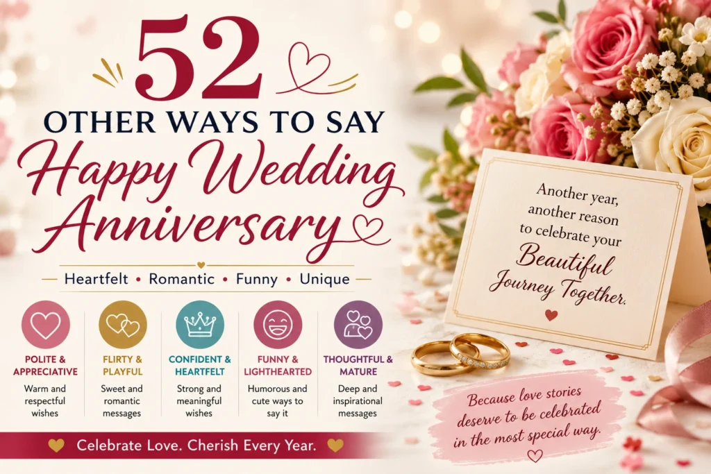 other ways to say happy wedding anniversary