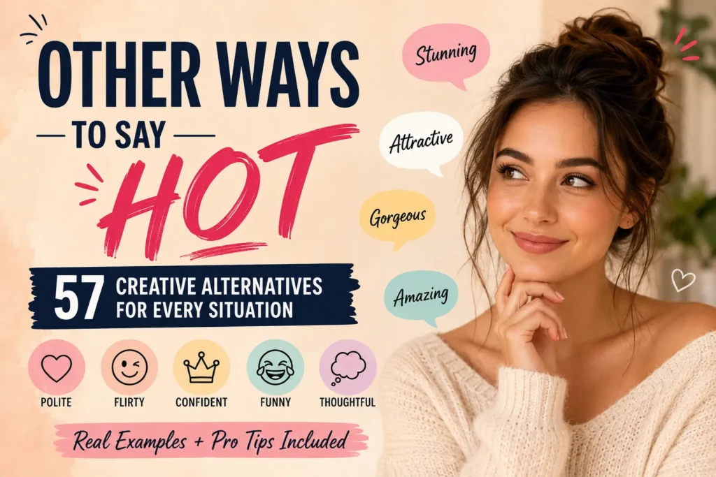 other ways to say hot