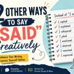 other ways to say i said creatively