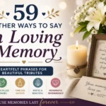 other ways to say in loving memory