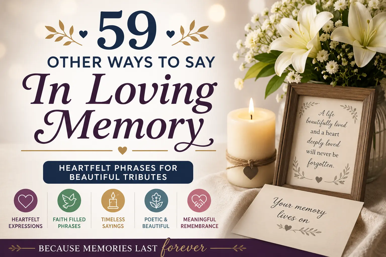 other ways to say in loving memory