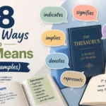 other ways to say means