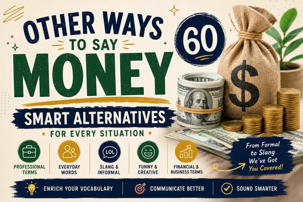 other ways to say money