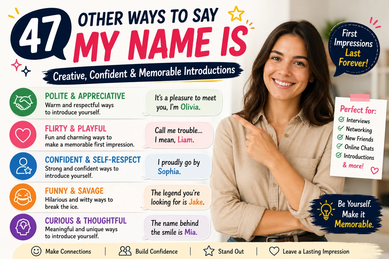 other ways to say my name is