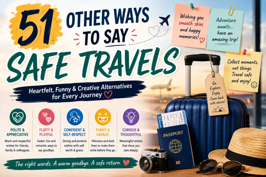 other ways to say safe travels