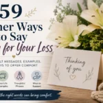 other ways to say sorry for your loss