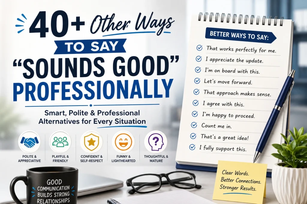 other ways to say sounds good professionally