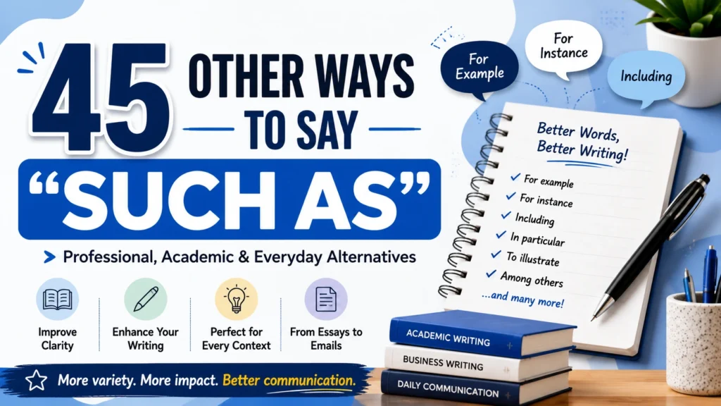 other ways to say such as