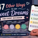 other ways to say sweet dreams