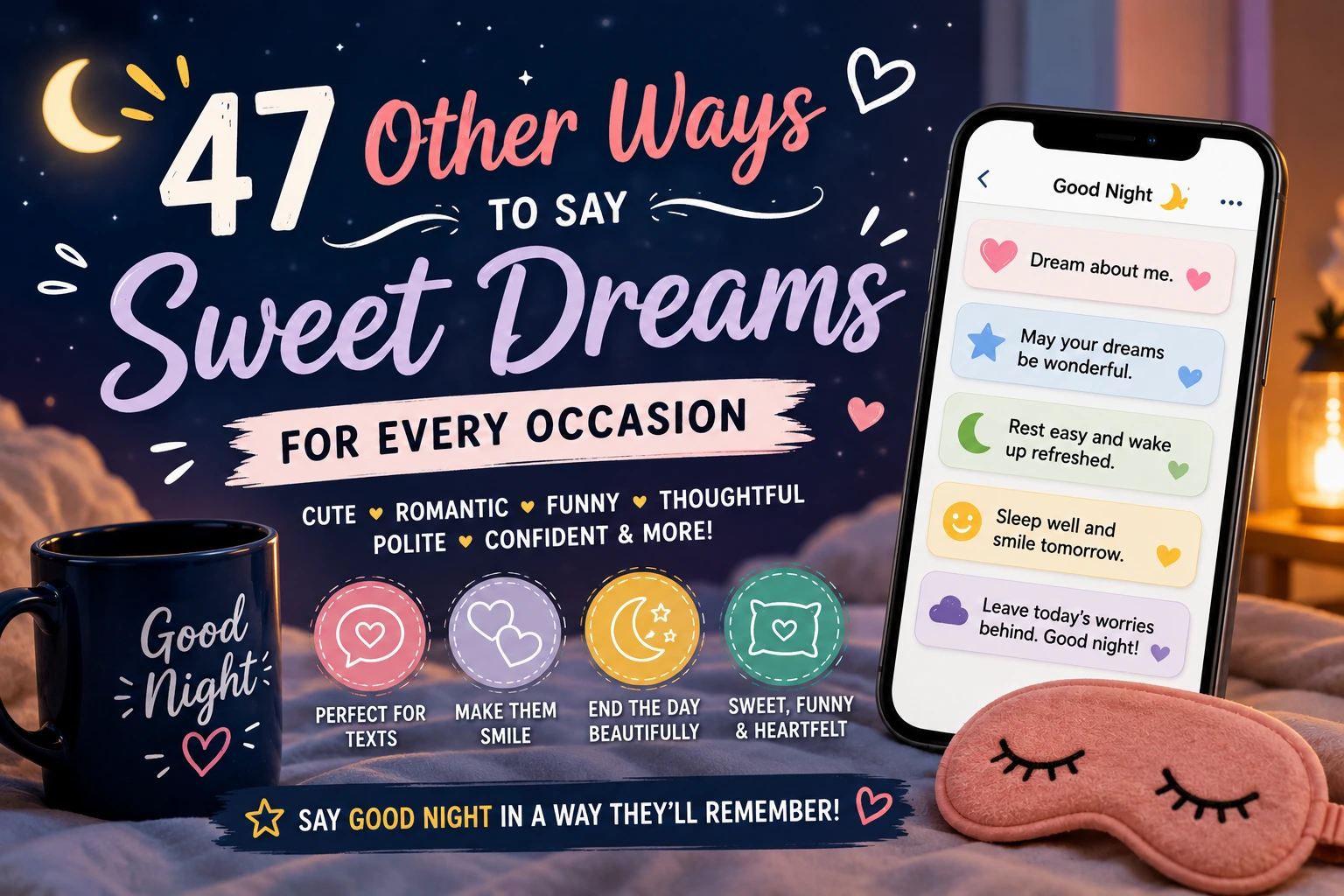 other ways to say sweet dreams