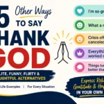 other ways to say thank god