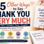 other ways to say thank you very much