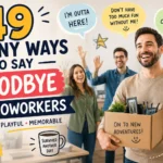 funny ways to say goodbye to coworkers
