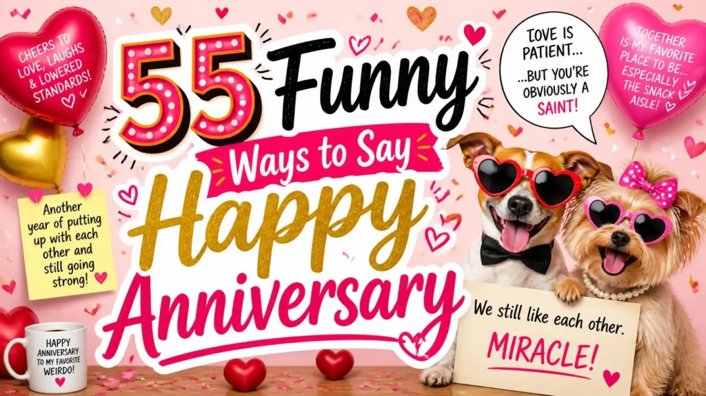 funny ways to say happy anniversary