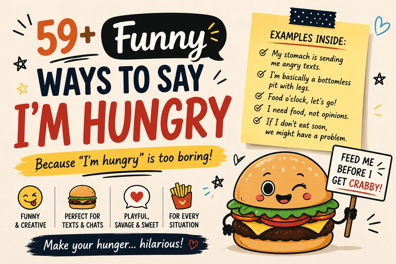 funny ways to say i’m hungry