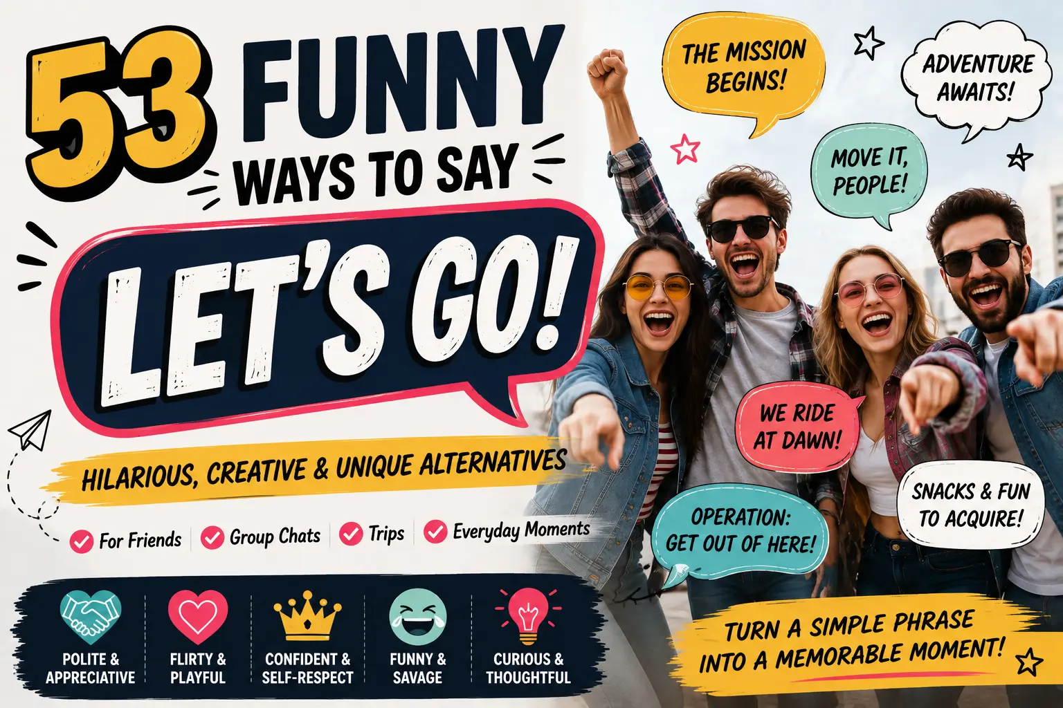 funny ways to say let’s go