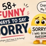 funny ways to say sorry