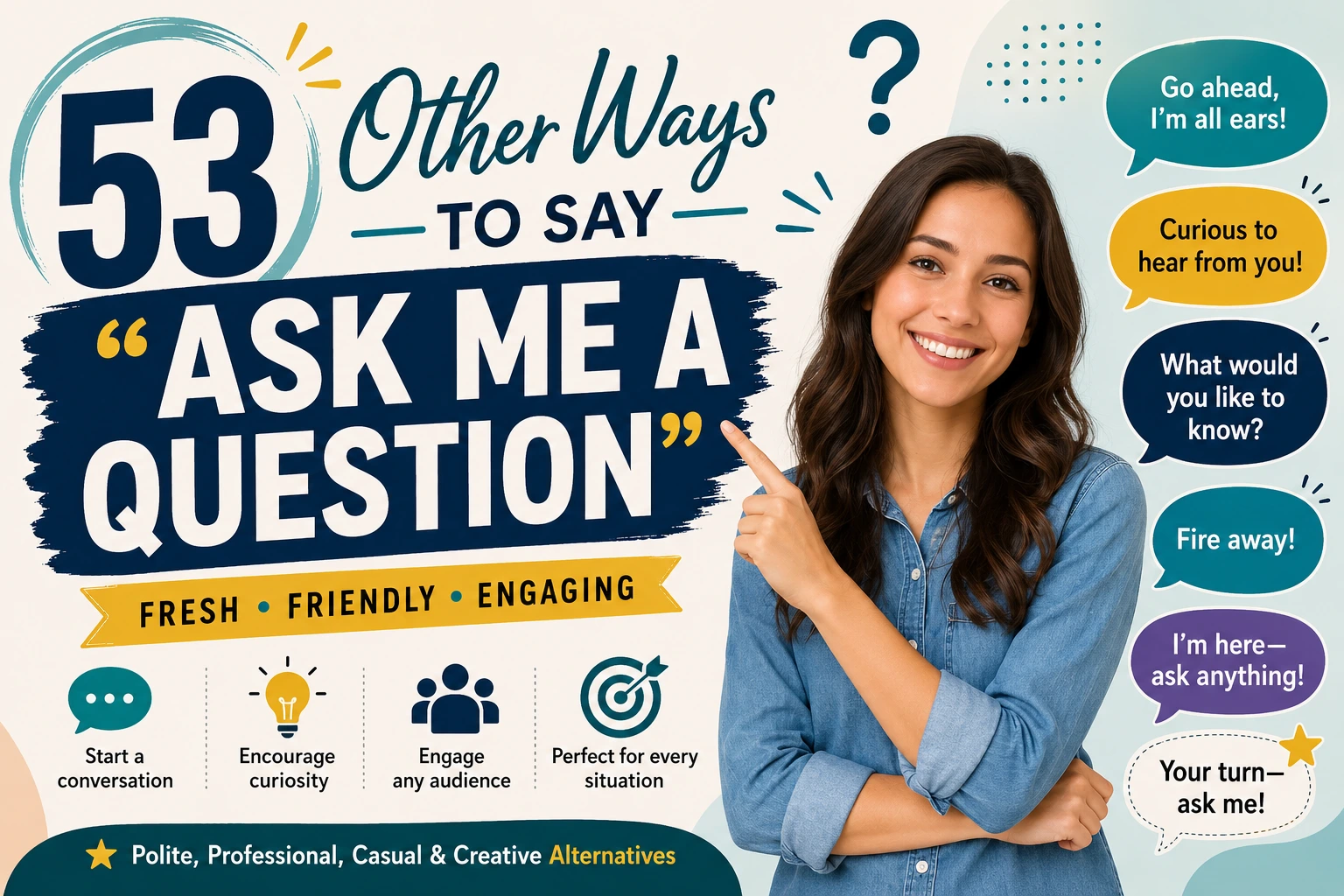 other ways to say ask me a question