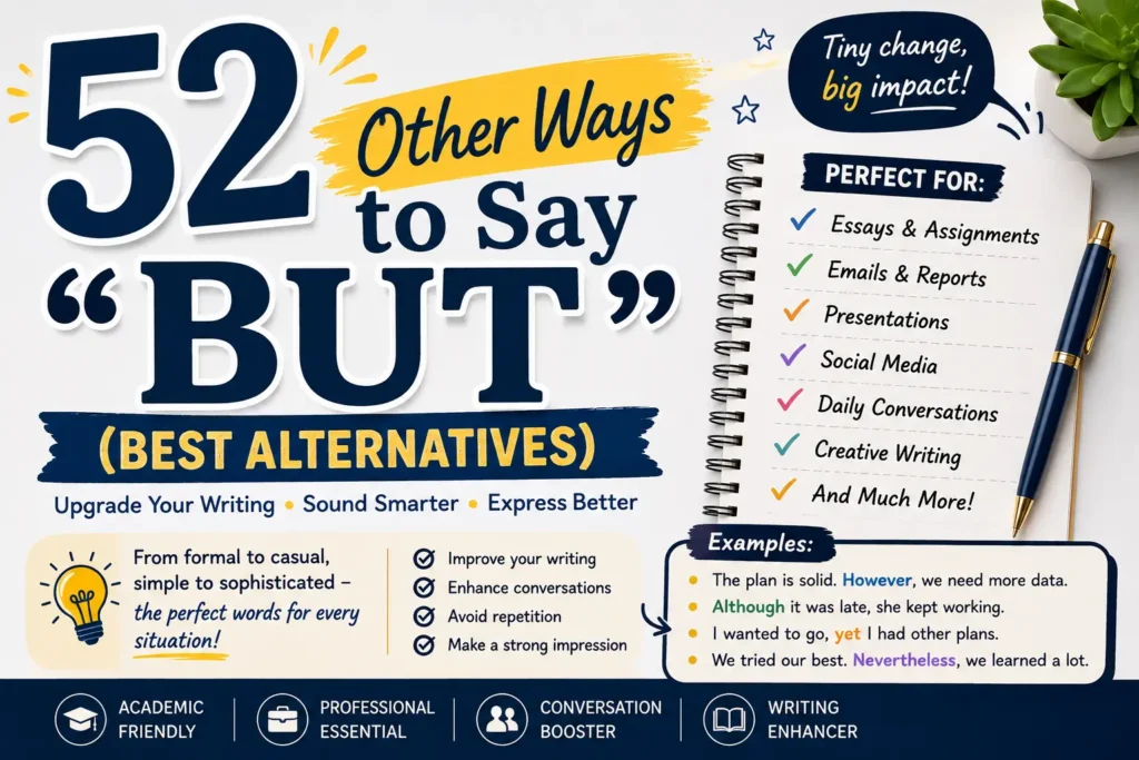 other ways to say but