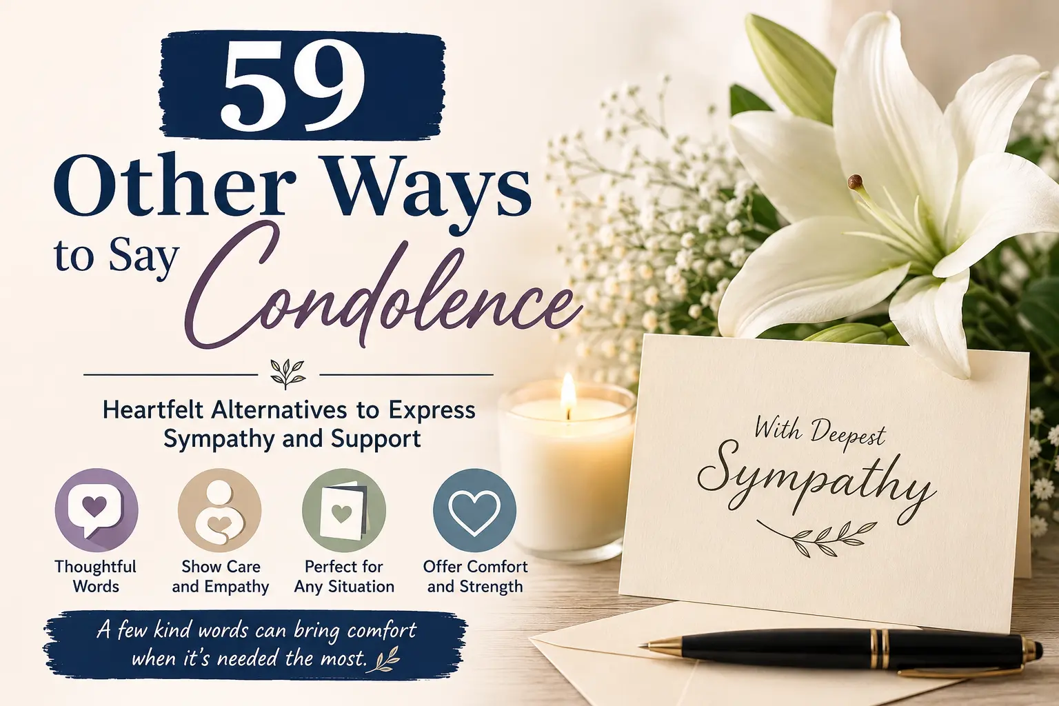 other ways to say condolence