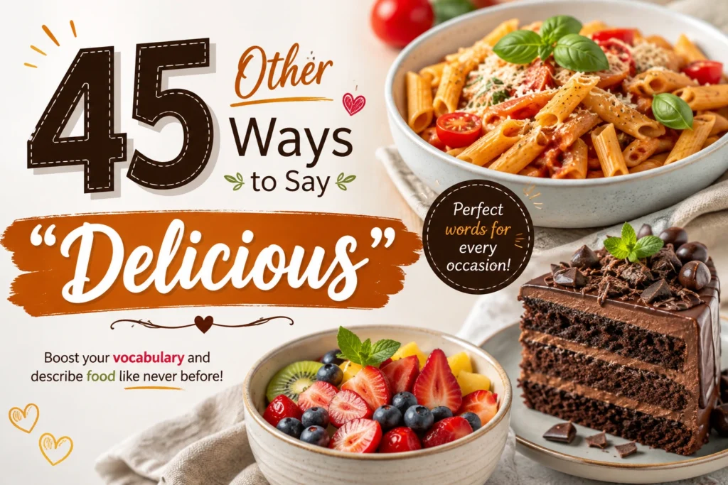 other ways to say delicious