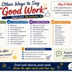 other ways to say good work