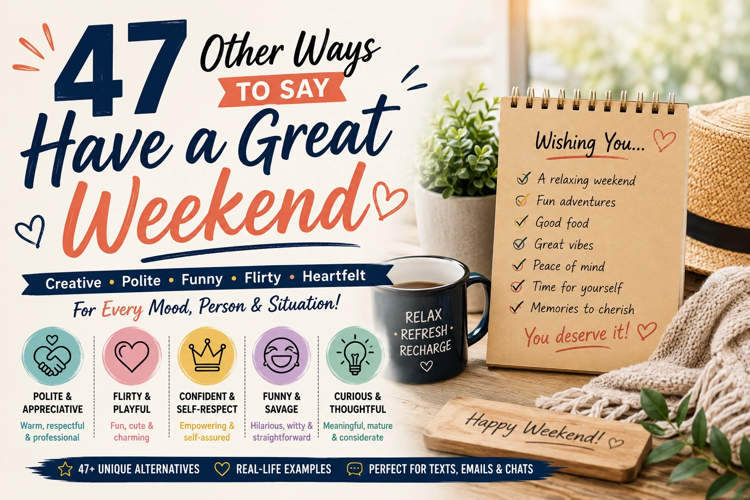 other ways to say have a great weekend