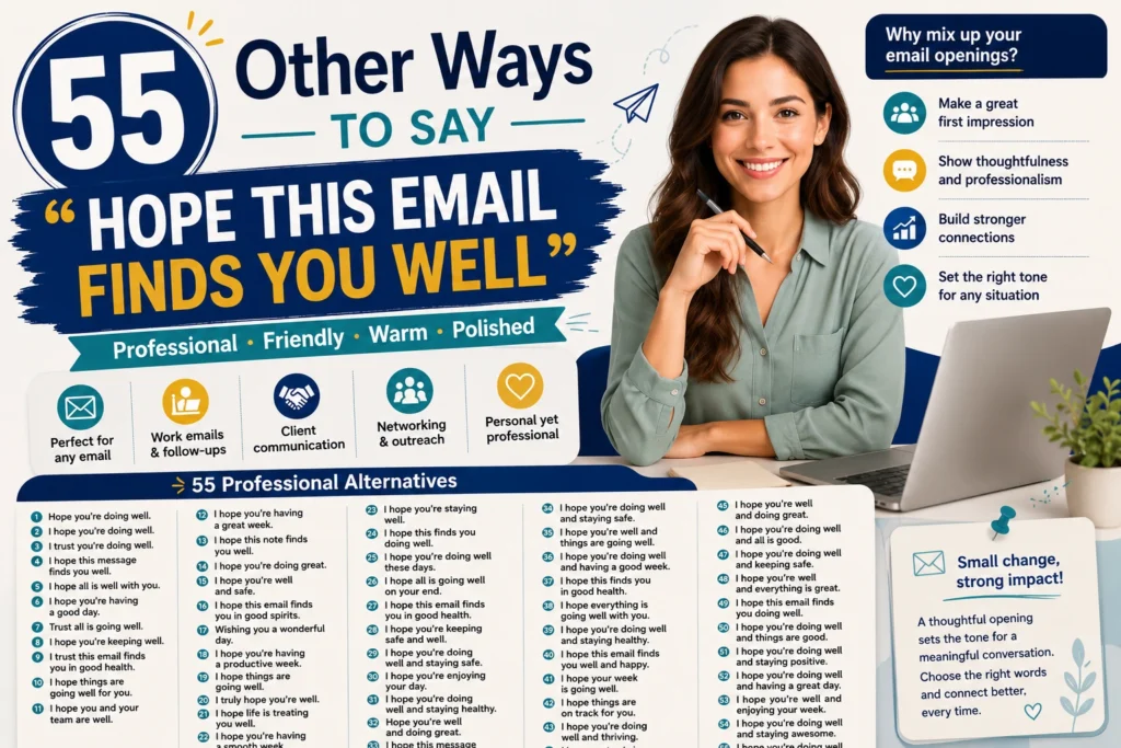 other ways to say hope this email finds you well