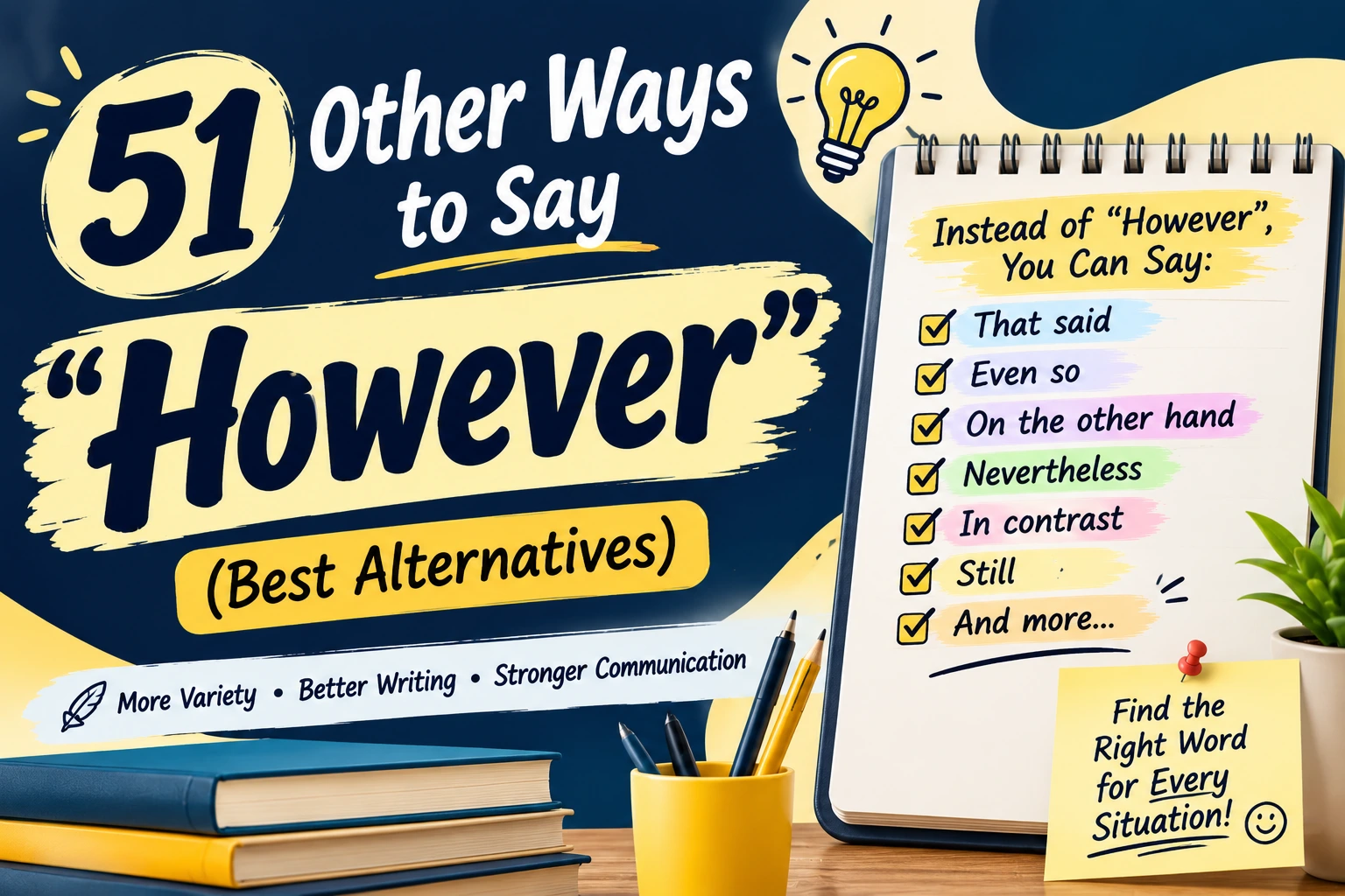 other ways to say however
